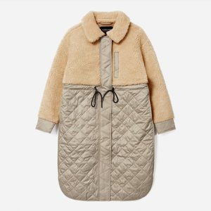 Everlane Quilted Teddy Coat